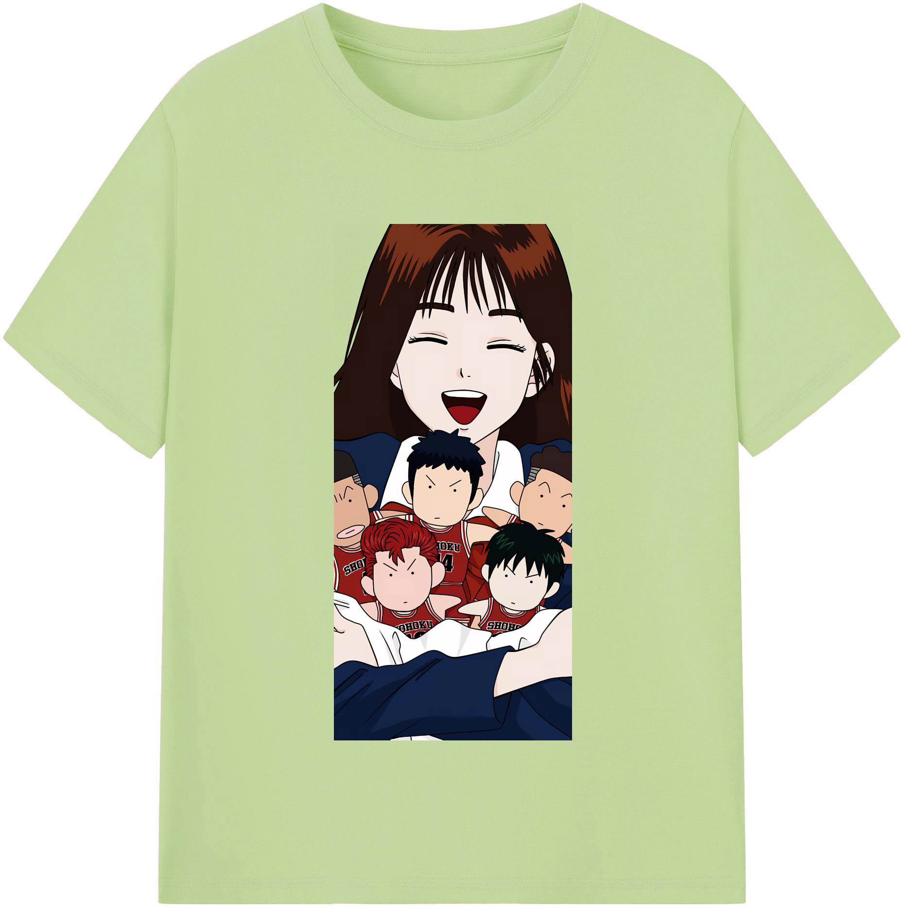 SLAM DUNK／スラムダンク 綿100％半袖Tシャツ（フロントプリント）